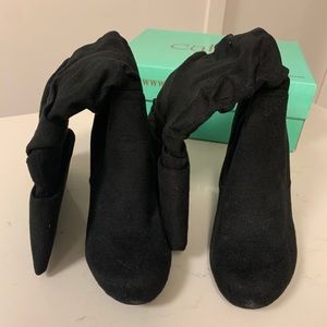 Cathy Jean Suede Black Boots 🚫Sold🚫